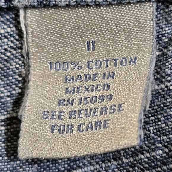 Vintage Canyon River Blues Patchwork Denim Jean Maxi Skirt 11 Womens Distressed - Picture 11 of 14